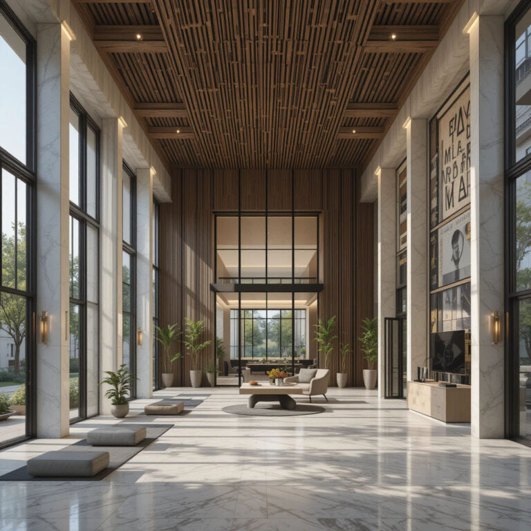 طراحی داخلی مینیمال ویلا