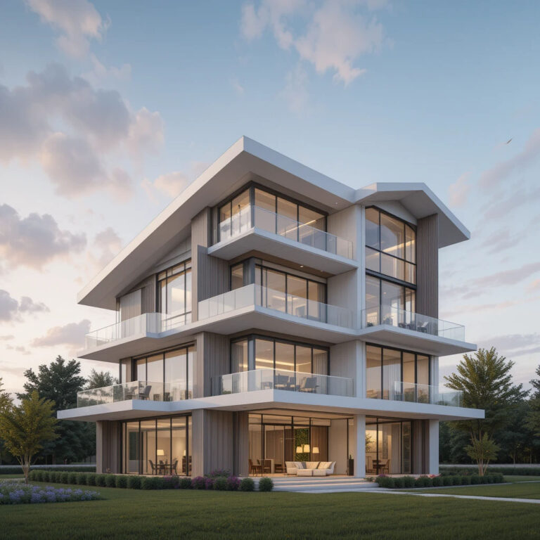 طراحی نمای ویلا مدرن