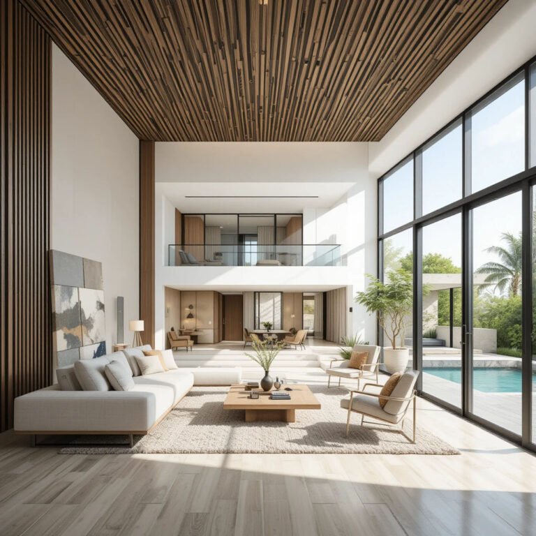 ترکیب رنگ در ویلا